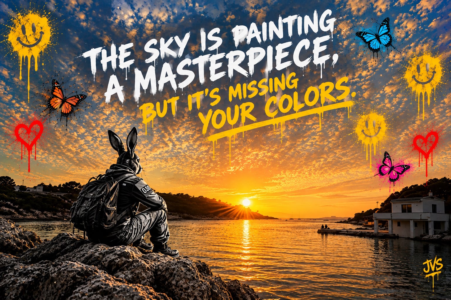 The sky is painting a masterpiece, but it's missing your colors